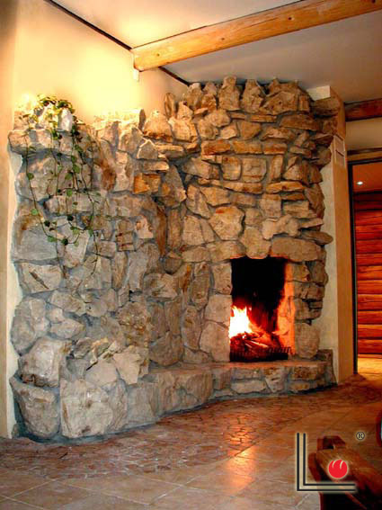 Отделка печи в бане декоративным камнем: Облицовка печи в бане ...