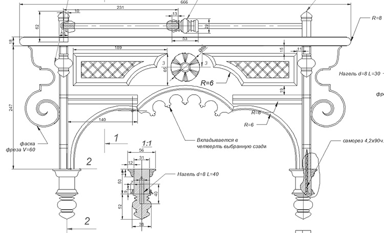 Dxf чертежи для чпу фрезера по дереву