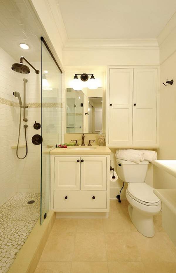 идеи ремонта маленькой ванной комнаты, фото 34