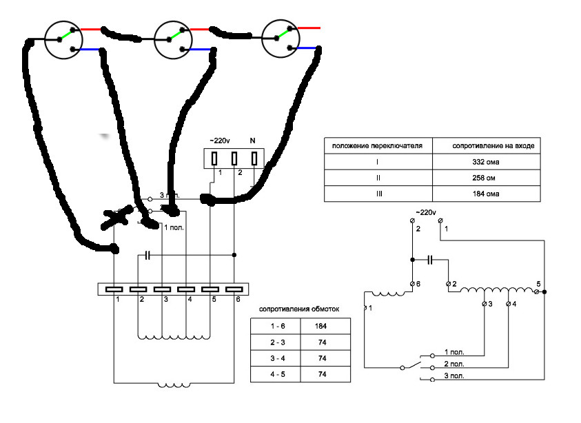 Подключение циркуляционного насоса к электросети на 220 схема подключения
