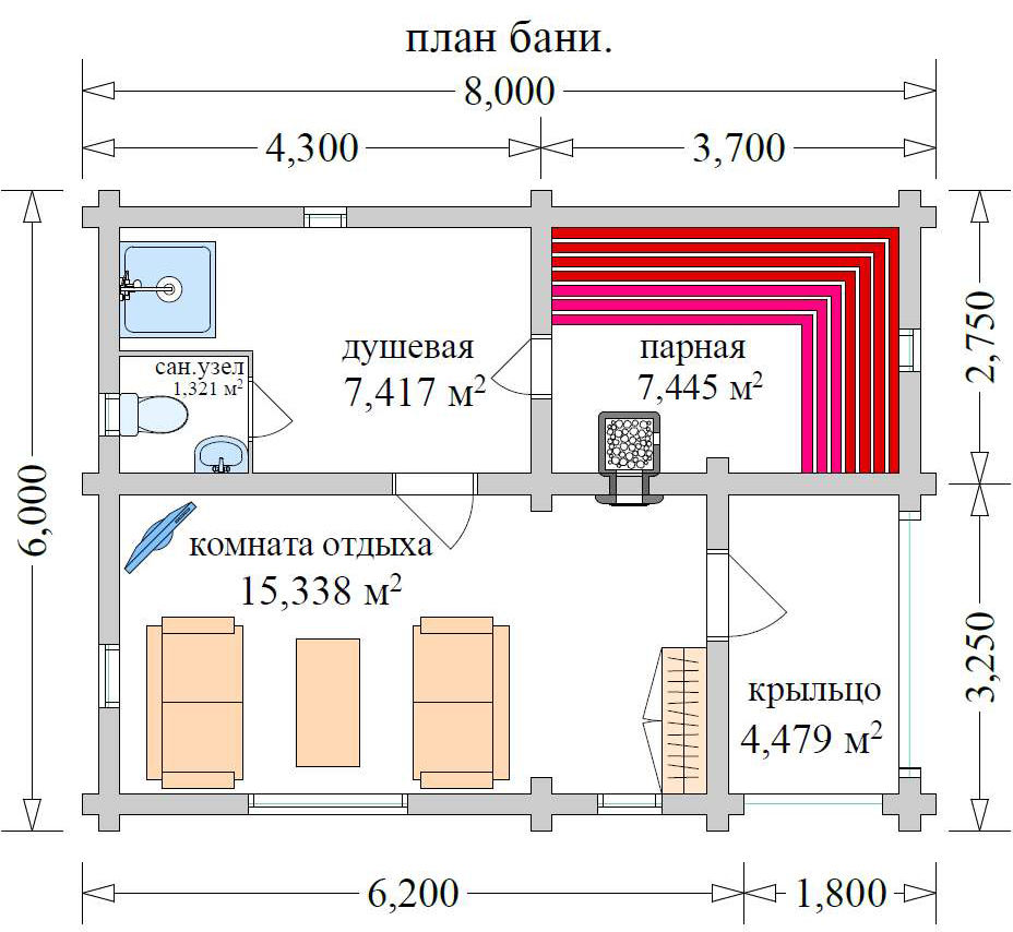 Проект бани. Планировка бани 6х8. Баня из сруба 6х8 планировка. Планировка бани 8х4. Бани проекты и планировка 6х8.