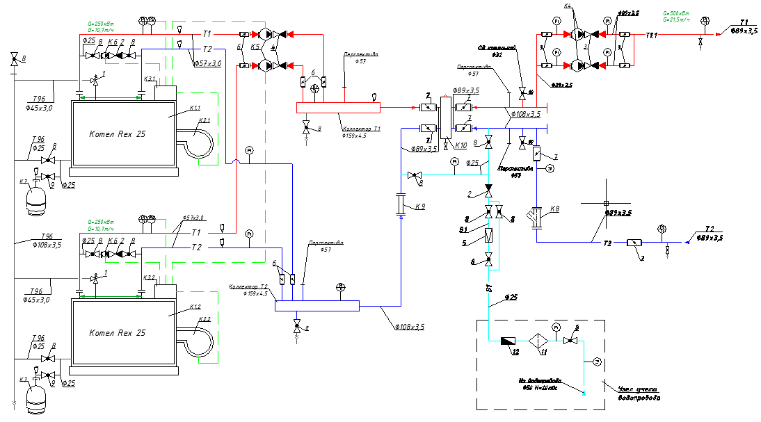 Тепломеханическая схема котельной