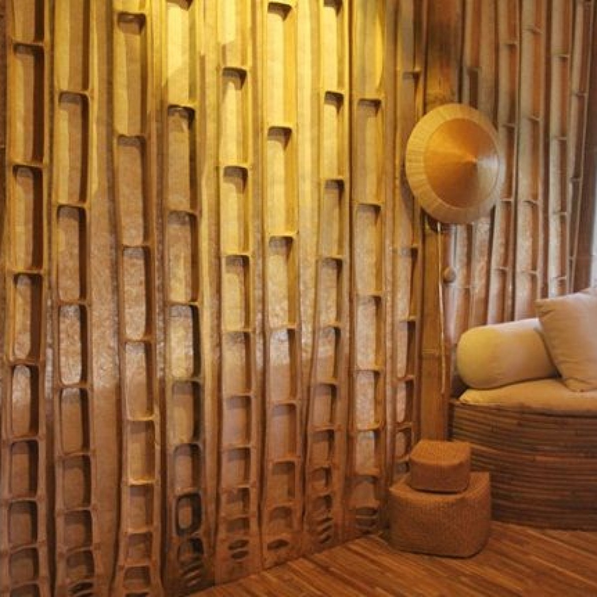 Бамбуковые стены купить. Бамбуковые панели в интерьере. Бамбук в интерьере. Отделка стен бамбуковым полотном. Отделочный материал бамбук.